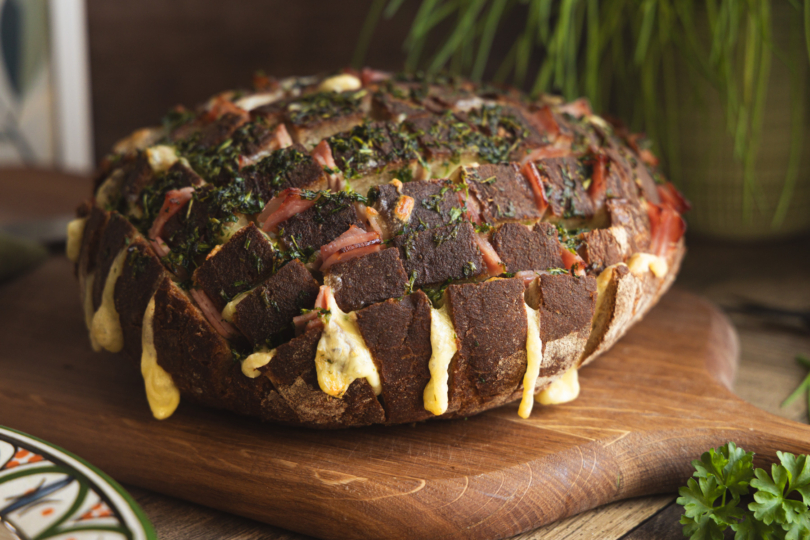 Partybrot mit Schinken & Käse