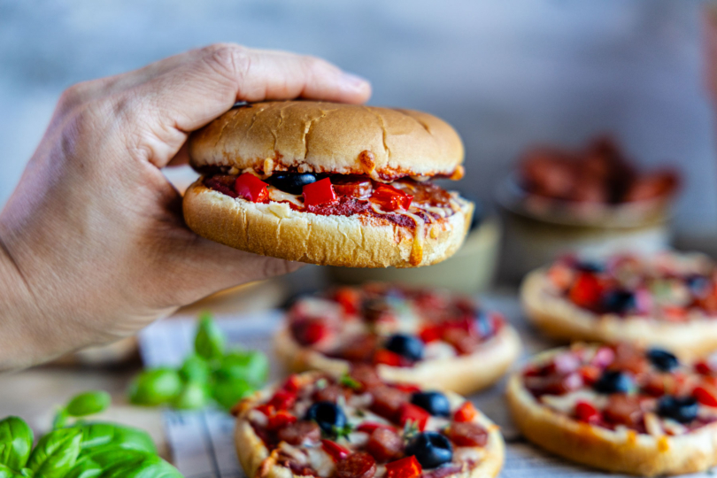 schnelle Pizzaburger