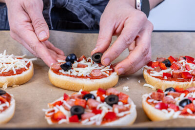 Pizzaburger belegen