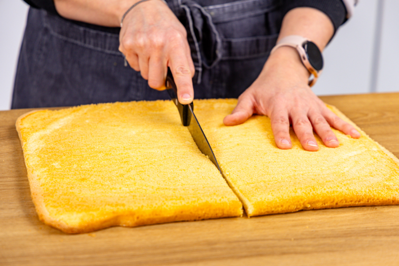 Biskuitboden halbieren