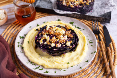 Rotkohl Steaks aus dem Backofen