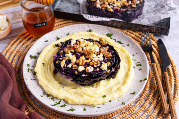 Rotkohl Steaks aus dem Backofen