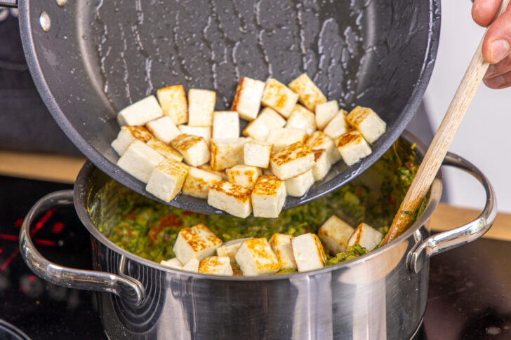 Paneer dazugeben