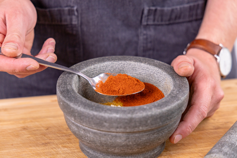 Paprikapulver dazugeben