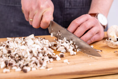 Champignons dazugeben