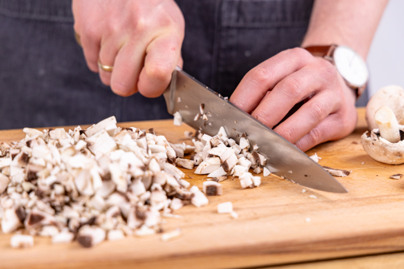 Champignons dazugeben