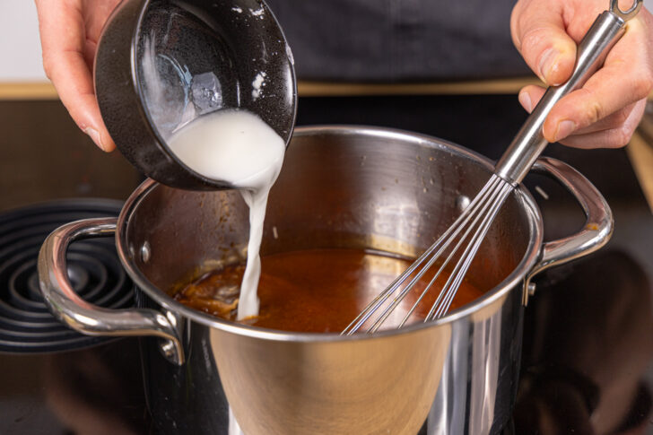 Sauce mit Speisestärke abbinden