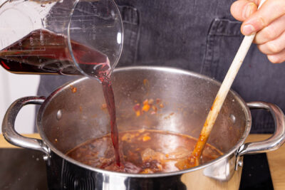 Mit Glühwein ablöschen