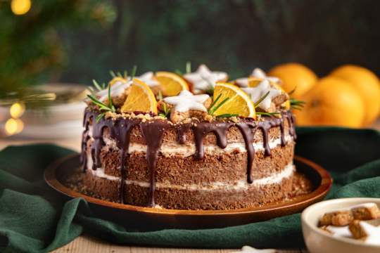 festliche Weihnachtstorte