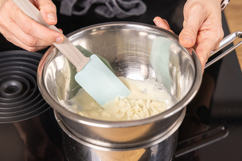 weiße Kuvertüre schmelzen