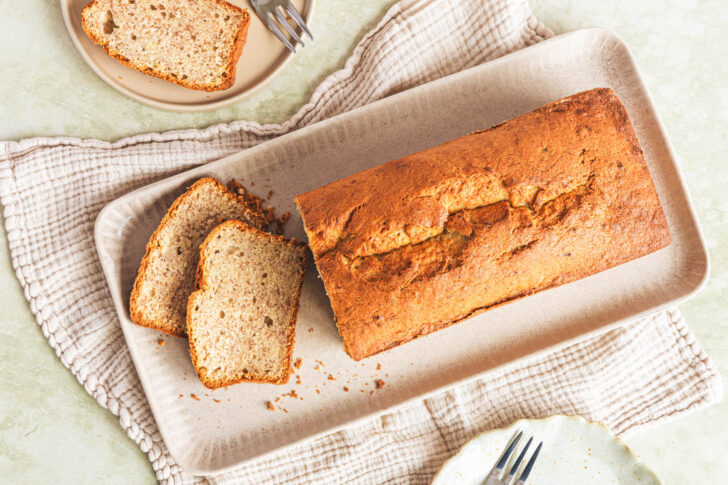 Bananenbrot top-down