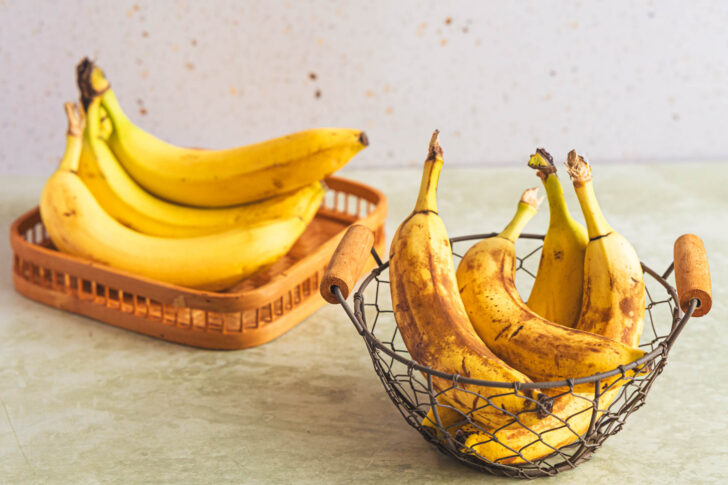 Bananen Vergleich Reifegrad für Bananenbrot
