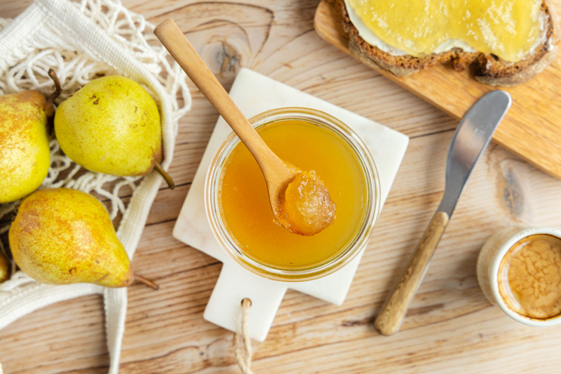Birnenmarmelade top down