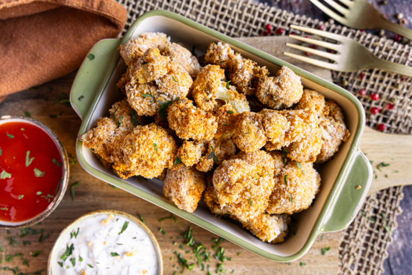 Blumenkohl aus der Heißluftfritteuse