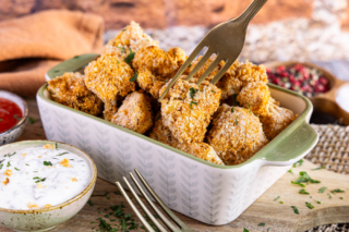 Blumenkohl aus der Heißluftfritteuse