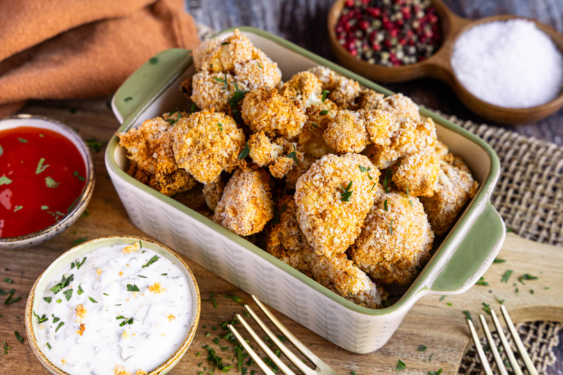 Blumenkohl aus der Heißluftfritteuse