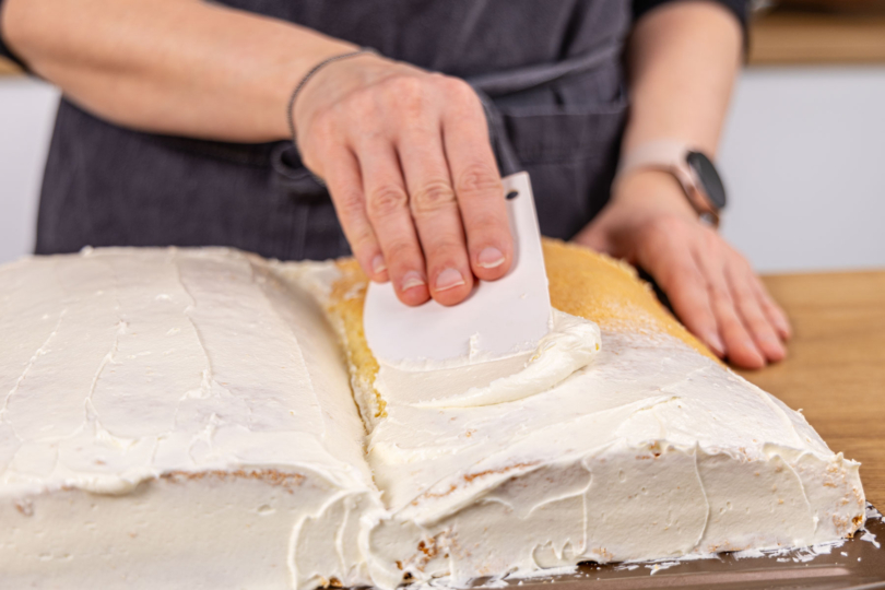 Buttercreme verteilen