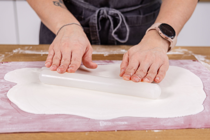 Fondant ausrollen