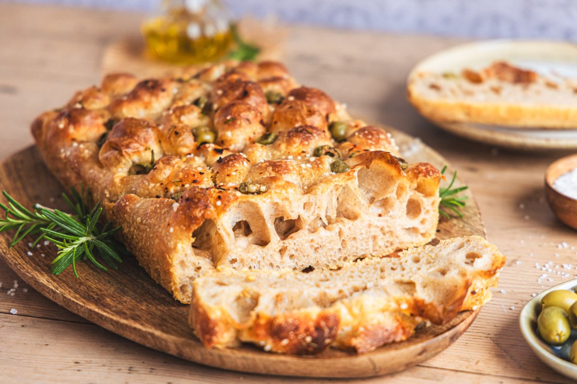 Focaccia mit Sauerteig