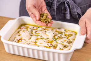 Toppings verteilen