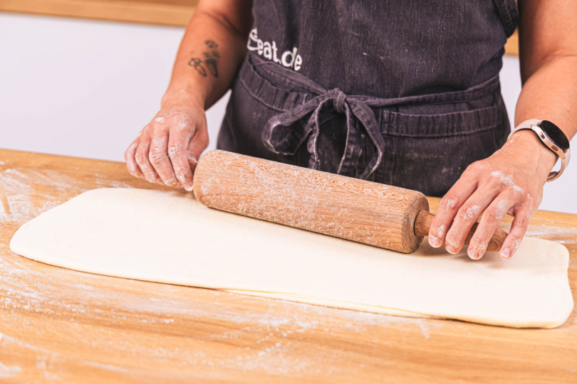 Teig erneut ausrollen