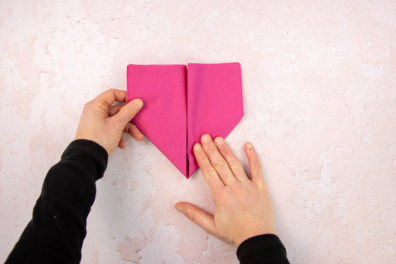 Servietten herz falten