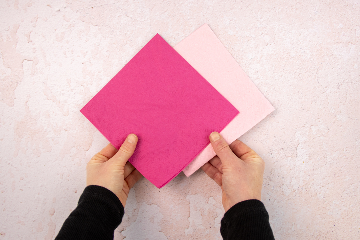 Papierservietten zum Falten