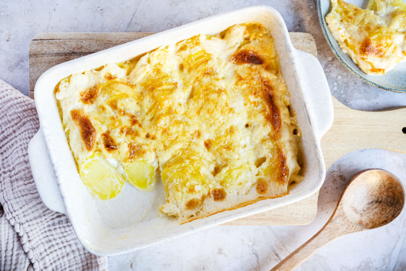 Kartoffelgratin top down