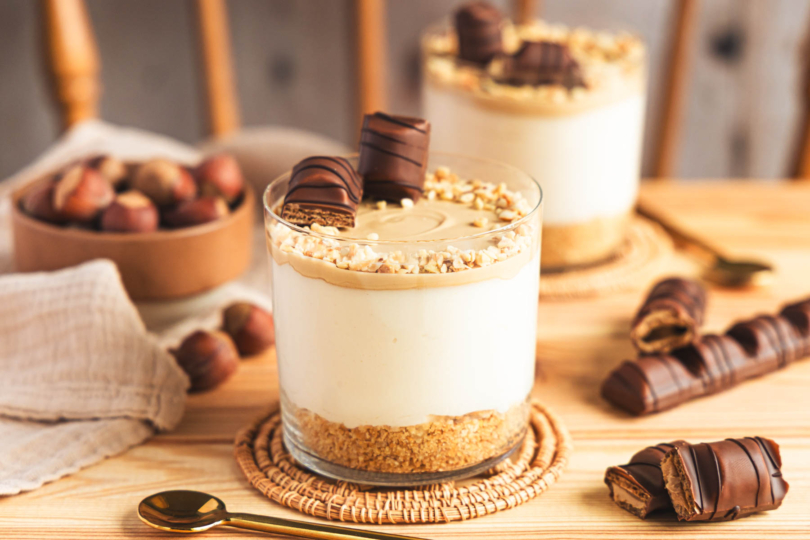 Kinder-Bueno-Dessert im Glas