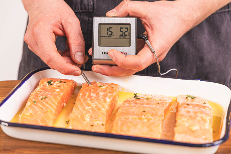 Kernthemometer einstellen