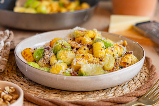 Rosenkohl Gnocchi Pfanne