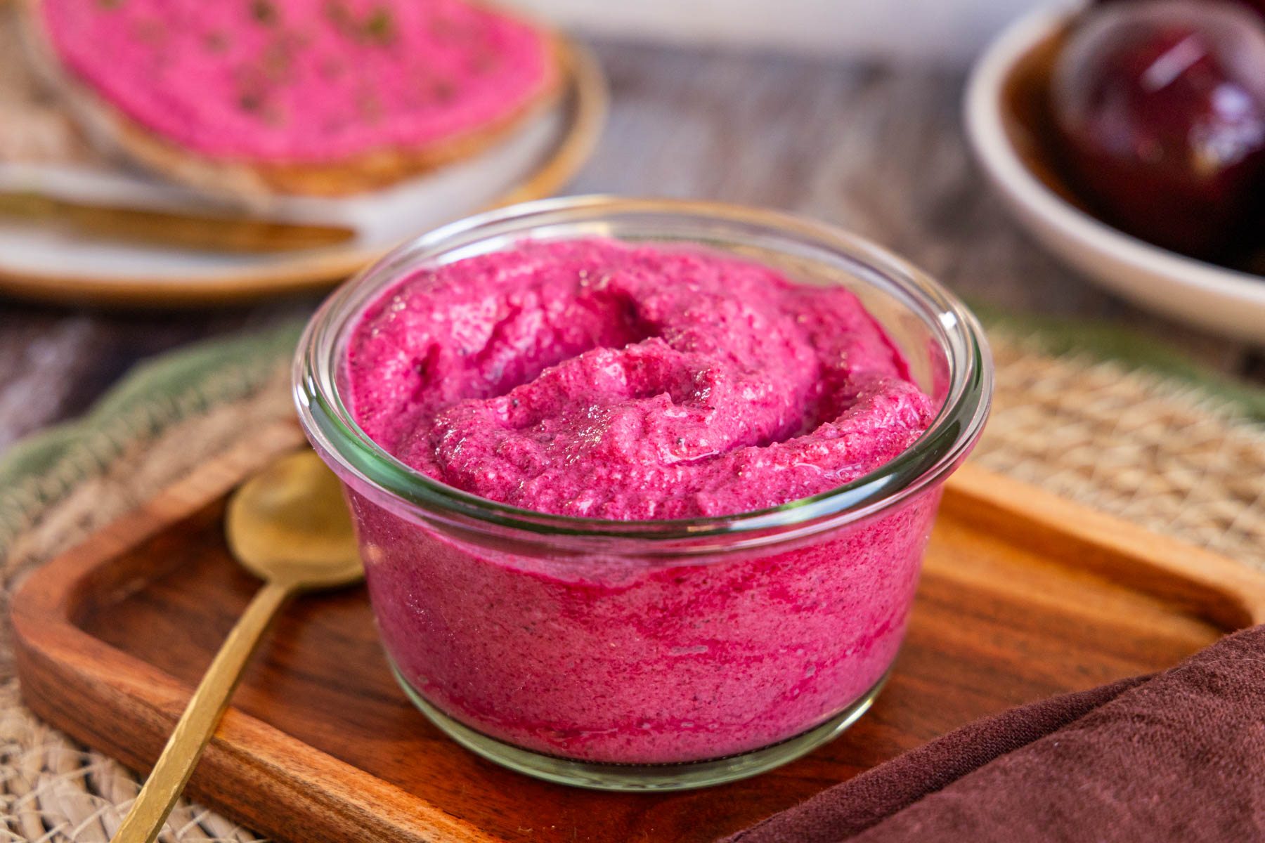 Rote Bete Frischkäse Dip