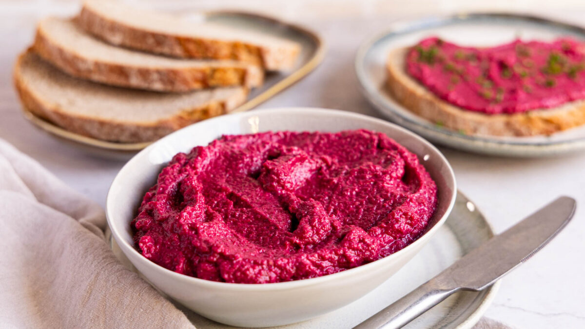 Rote Bete Meerrettich Aufstrich & Dip Rezept