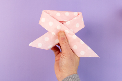 Serviettenstreifen gekreuzt