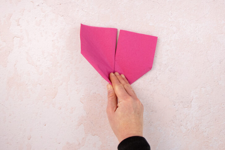 Papierserviette wenden