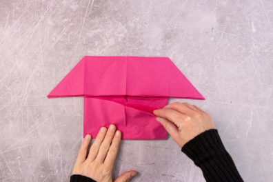 Windrad Fächer aus Serviette falten