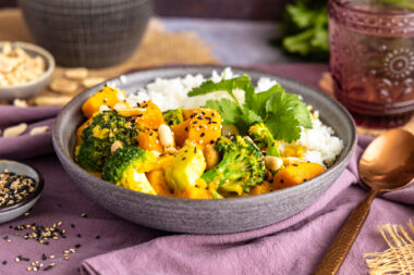 Süßkartoffel-Curry mit Kokosmilch