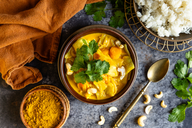 Weißkohl Curry