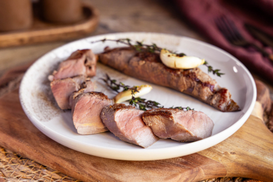 Wildschweinfilet kurzgebraten