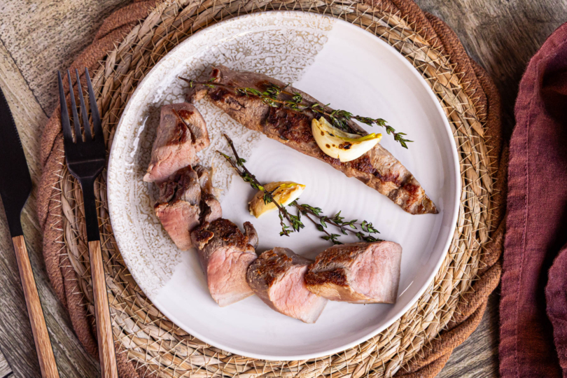 Wildschweinfilet kurzgebraten