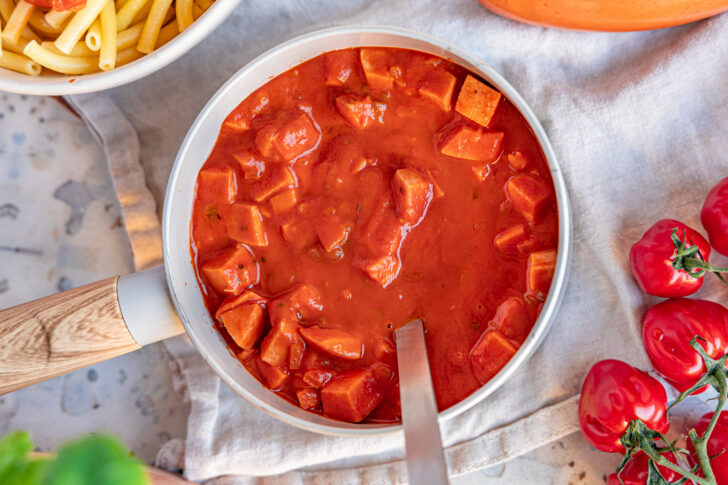 Wurstgulasch mit Fleischwurst