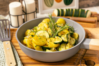 Zucchini-Kartoffel-Pfanne