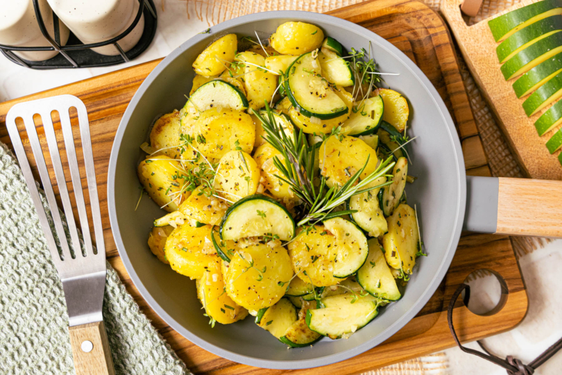 Zucchini-Kartoffel-Pfanne