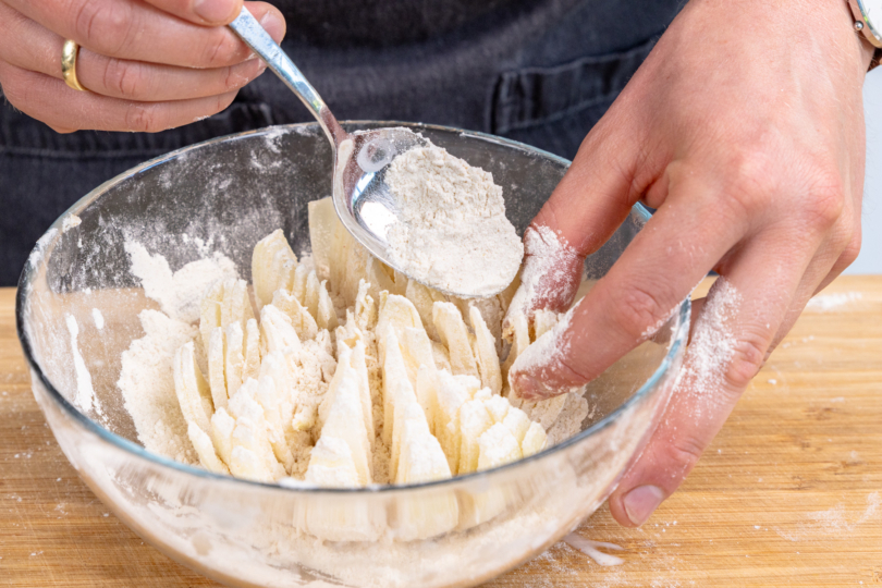 Zwiebel erneut mehlieren