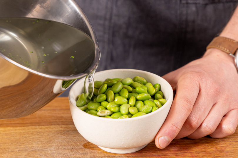 Edamame auftauen