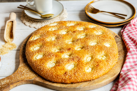 Französischer Zuckerkuchen: Tarte au Sucre