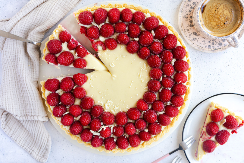 Himbeertarte top down