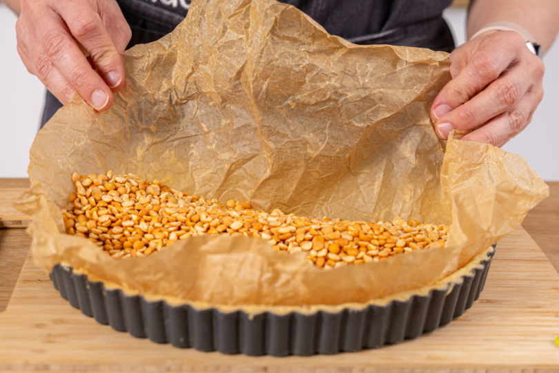 Backerbsen entfernen