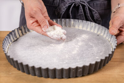 Tarteform bemehlen