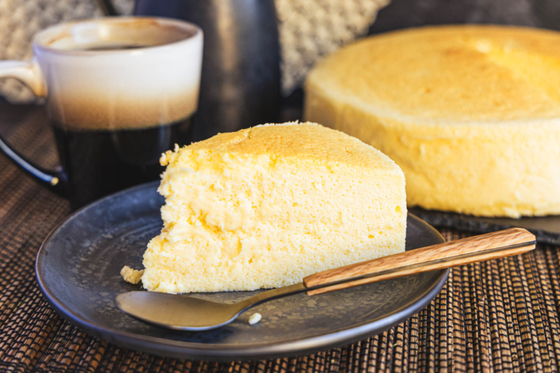 Japanischer Käsekuchen als Stück: fluffiges Original-Rezept